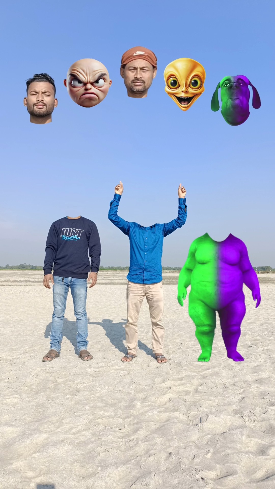 Two colours Fatty dog vs cute brothers \u0026 me correct head matching with tu radha meri main shyam song